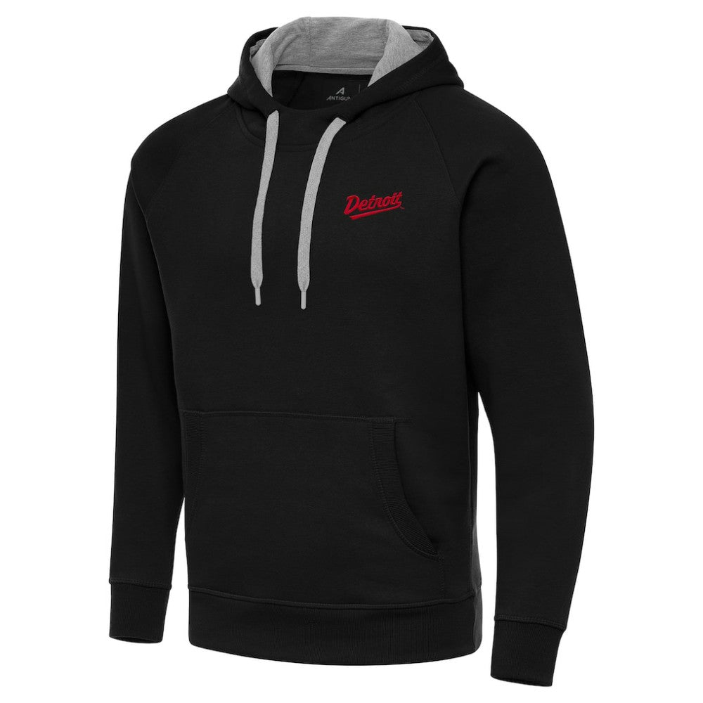 Detroit Red Wings Antigua 2025 NHL Stadium Series Victory Pullover Hoodie - Black - NHL