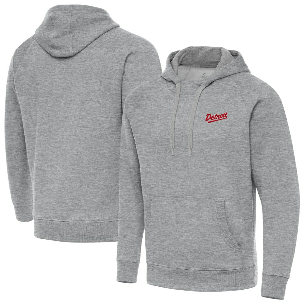 Detroit Red Wings Antigua 2025 NHL Stadium Series Victory Pullover Hoodie - Heather Gray - NHL