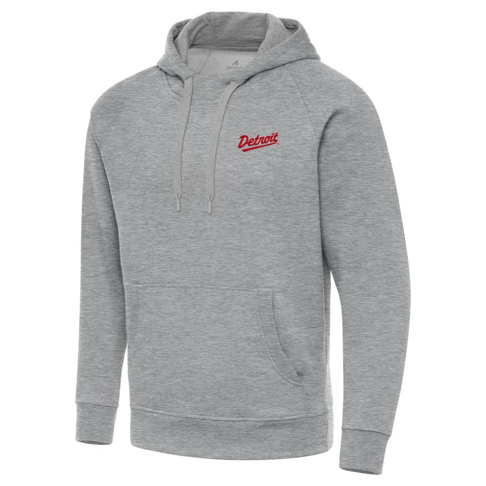 Detroit Red Wings Antigua 2025 NHL Stadium Series Victory Pullover Hoodie - Heather Gray - NHL