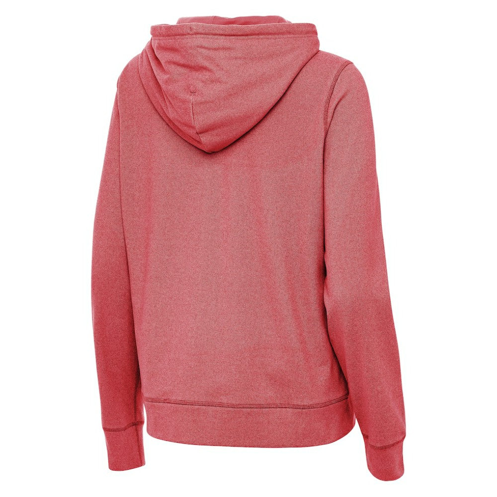 Detroit Red Wings Antigua Women's 2025 NHL Stadium Series Justice Pullover Hoodie - Heather Red - NHL