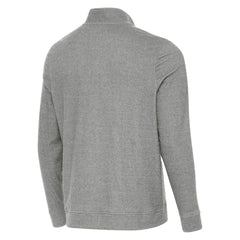 Detroit Red Wings Antigua 2025 NHL Stadium Series Subtle Quarter-Zip Top - Heather Black - NHL