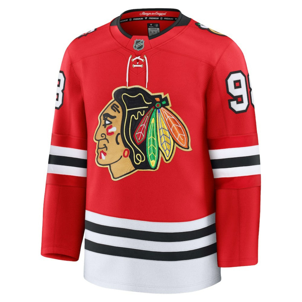 Connor Bedard Chicago Blackhawks Fanatics Centennial Premium Player Jersey - Red - NHL