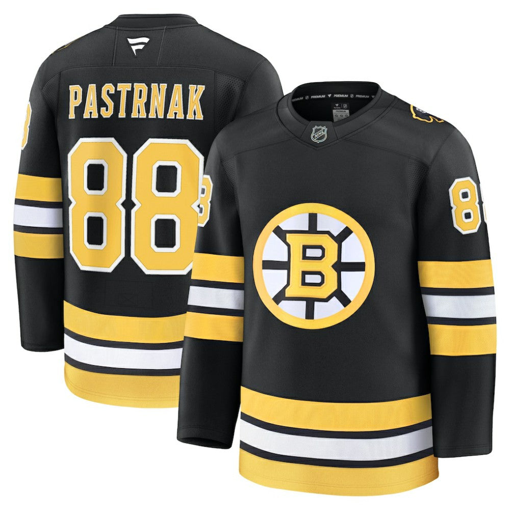 David Pastrnak Boston Bruins Fanatics Home Premium Player Jersey - Black - NHL