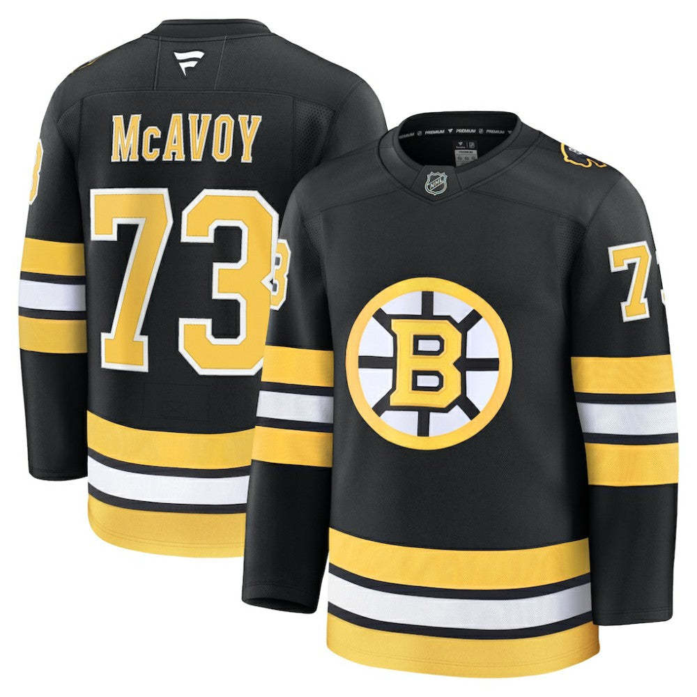 Charlie McAvoy Boston Bruins Fanatics Home Premium Player Jersey - Black - NHL