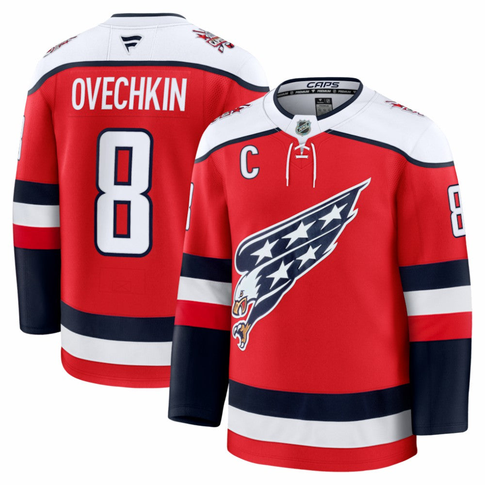 Alexander Ovechkin Washington Capitals Fanatics Alternate Premium Player Jersey - Red - NHL