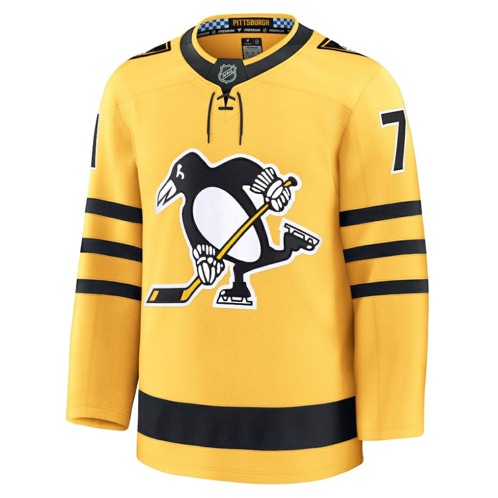 Evgeni Malkin Pittsburgh Penguins Fanatics Alternate Premium Player Jersey - Gold - NHL