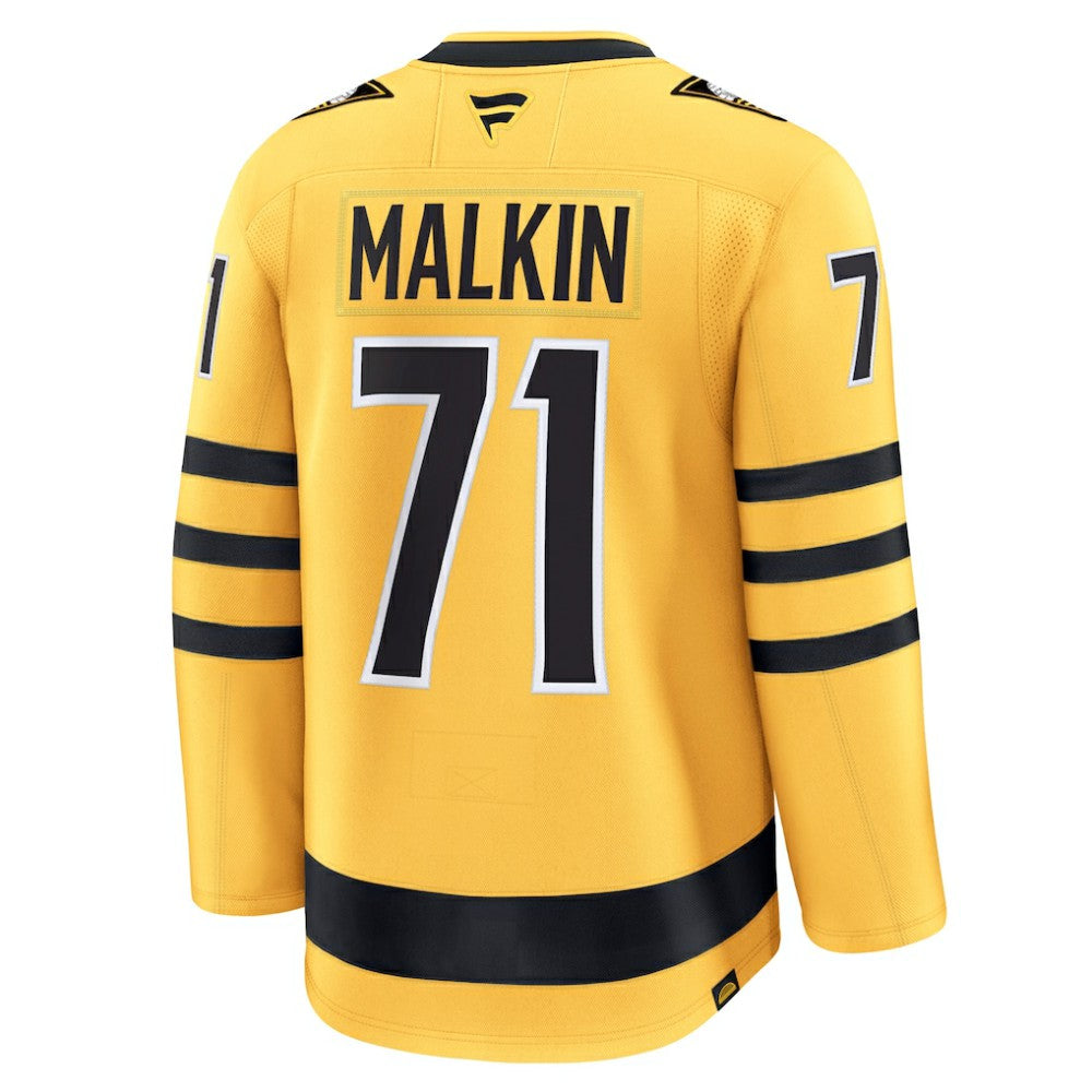 Evgeni Malkin Pittsburgh Penguins Fanatics Alternate Premium Player Jersey - Gold - NHL