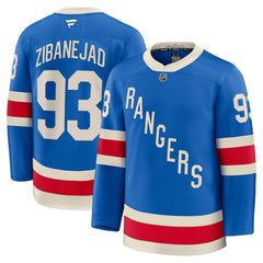 Mika Zibanejad New York Rangers Fanatics Centennial Premium Jersey - Blue - NHL