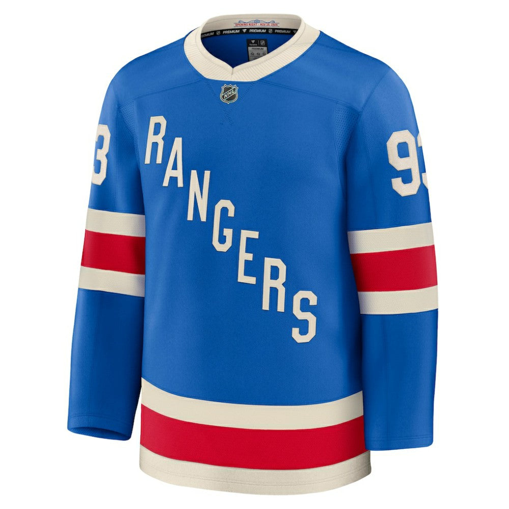 Mika Zibanejad New York Rangers Fanatics Centennial Premium Jersey - Blue - NHL