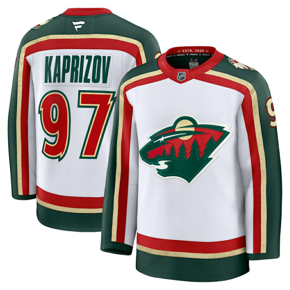 Kirill Kaprizov Minnesota Wild Fanatics 25th Anniversary Premium Player Jersey - White - NHL