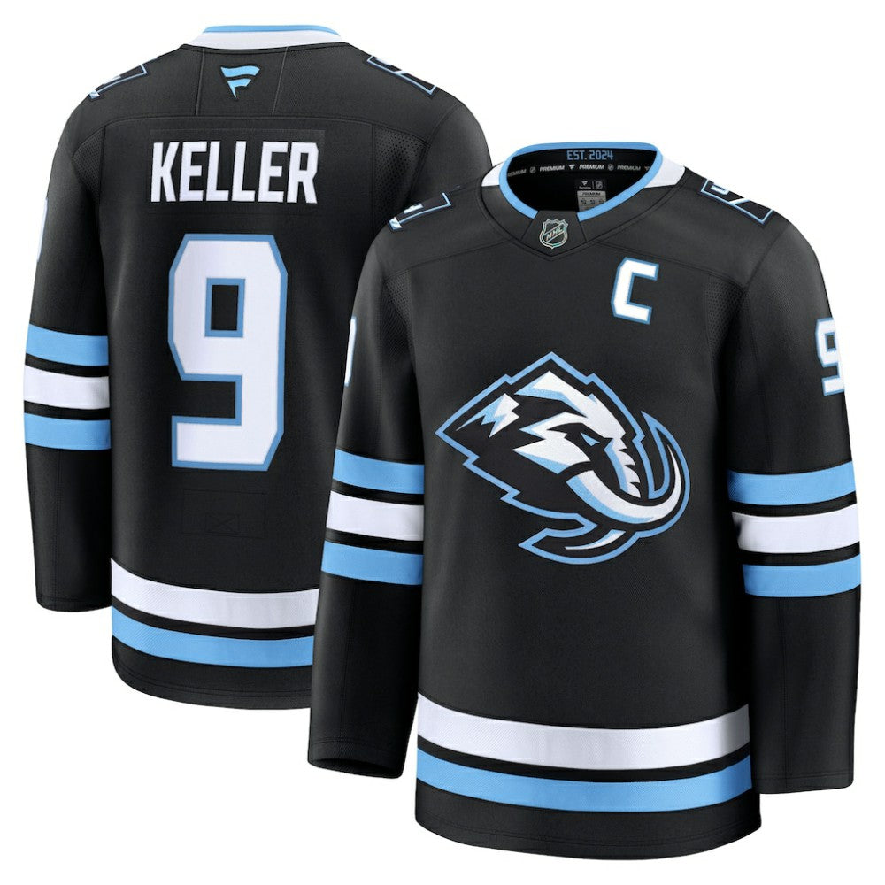 Clayton Keller Utah Mammoth Fanatics Home Premium Player Jersey - Black - NHL