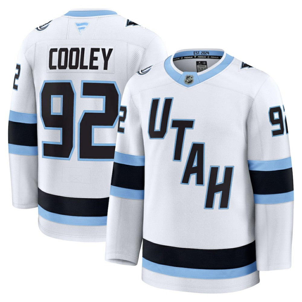 Logan Cooley Utah Mammoth Fanatics Away Premium Player Jersey - White - NHL