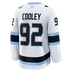 Logan Cooley Utah Mammoth Fanatics Away Premium Player Jersey - White - NHL