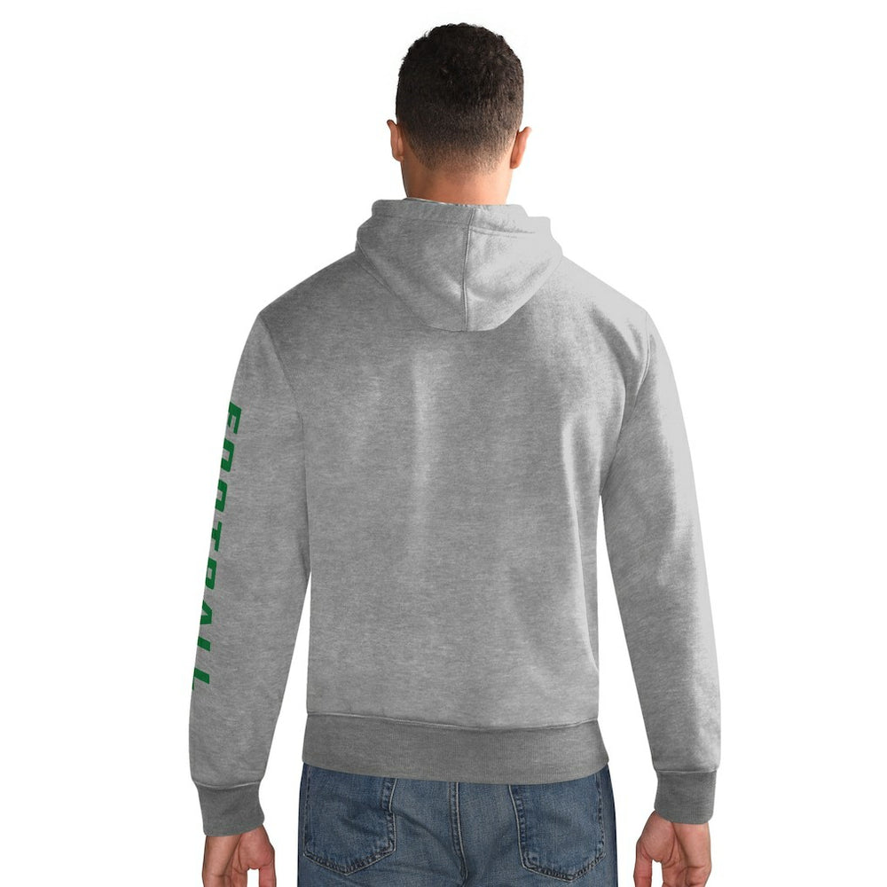 Philadelphia Eagles Starter Vintage Pullover Hoodie Heather Gray | NFL