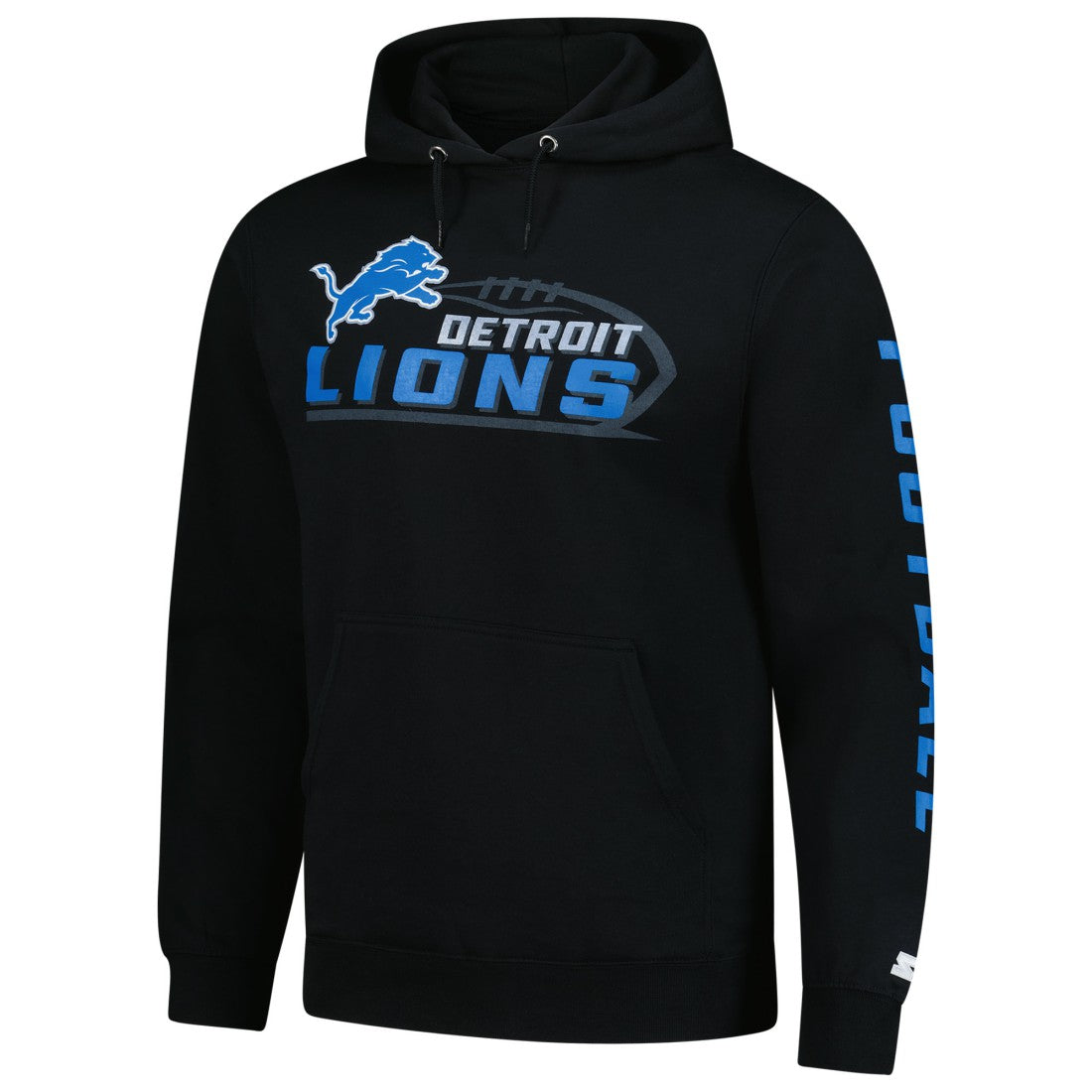 Detroit Lions Starter Vintage Pullover Hoodie Black | NFL