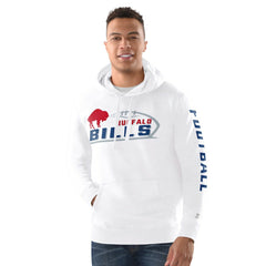 Buffalo Bills Starter Vintage Pullover Hoodie White | NFL