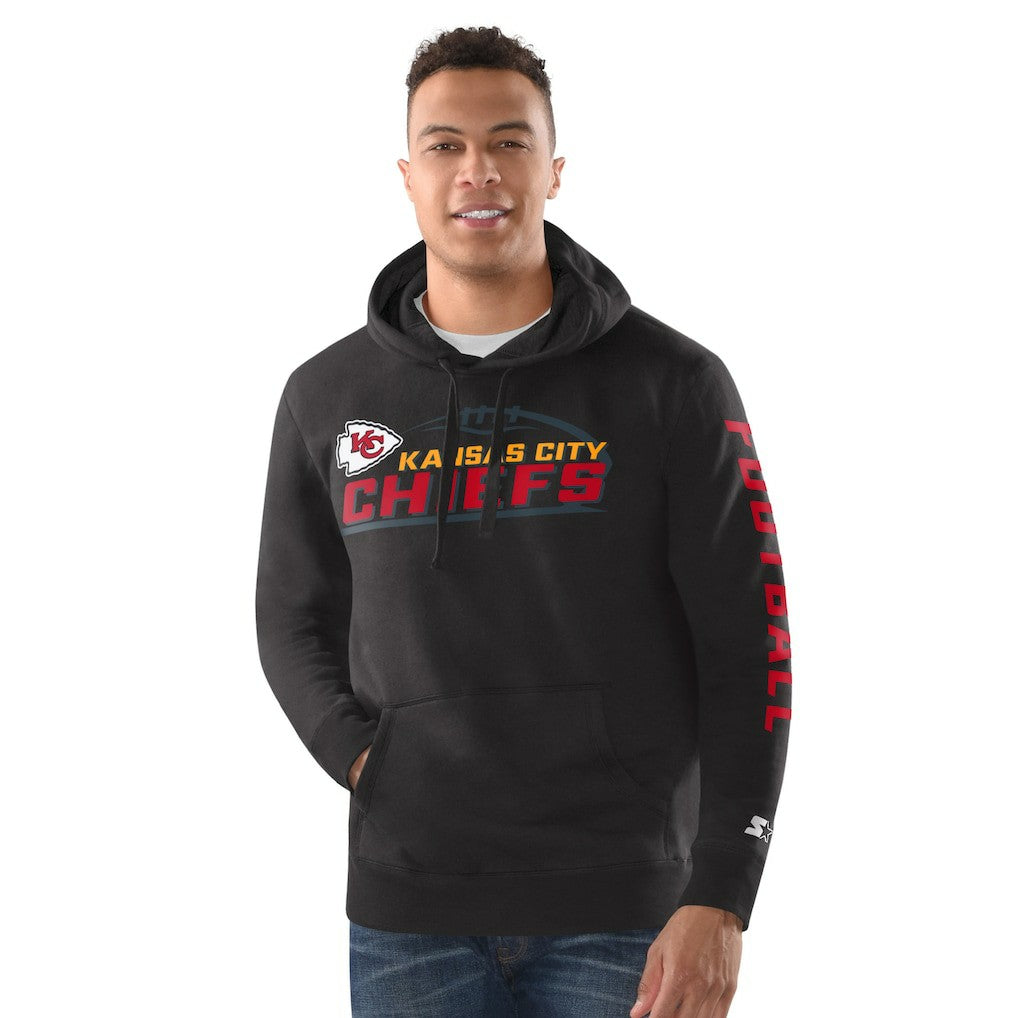 Kansas City Chiefs Starter Vintage Pullover Hoodie Black | NFL