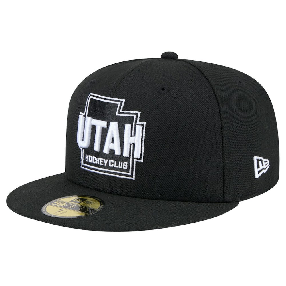 Utah Mammoth New Era State Shape 1st Season 59FIFTY Fitted Hat - Black - NHL