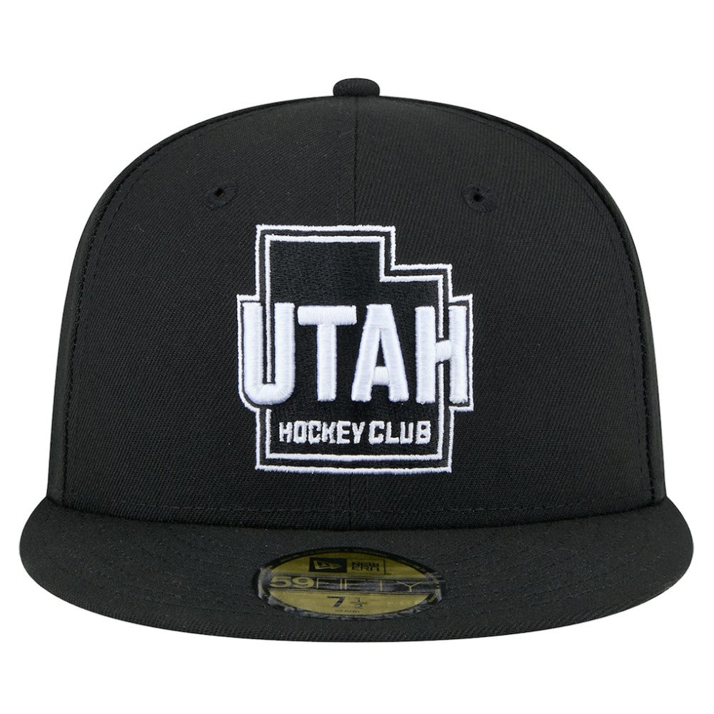Utah Mammoth New Era State Shape 1st Season 59FIFTY Fitted Hat - Black - NHL