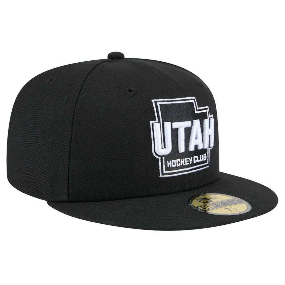 Utah Mammoth New Era State Shape 1st Season 59FIFTY Fitted Hat - Black - NHL