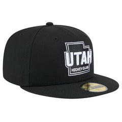 Utah Mammoth New Era State Shape 1st Season 59FIFTY Fitted Hat - Black - NHL