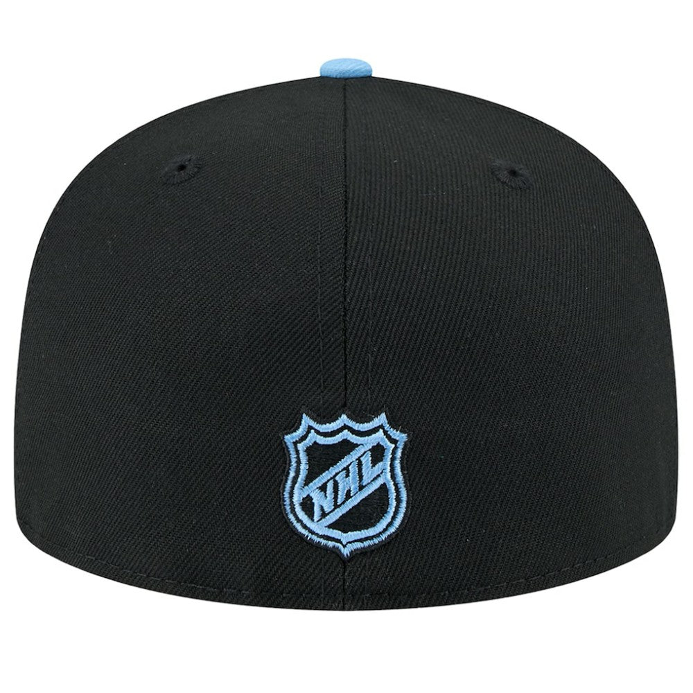 Utah Mammoth New Era Lockup 1st Season 59FIFTY Fitted Hat - Black/Light Blue - NHL