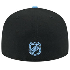 Utah Mammoth New Era Lockup 1st Season 59FIFTY Fitted Hat - Black/Light Blue - NHL