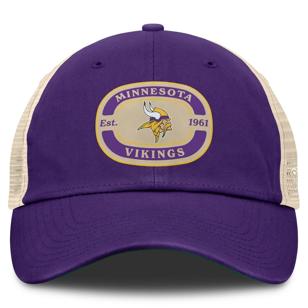 Minnesota Vikings Top of the World Team Patch Adjustable Hat Purple | NFL
