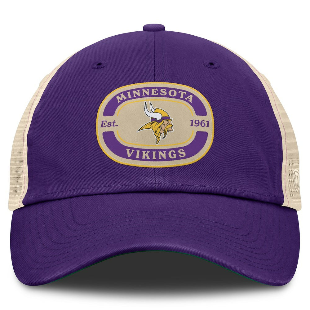 Minnesota Vikings Top of the World Team Patch Adjustable Hat Purple | NFL