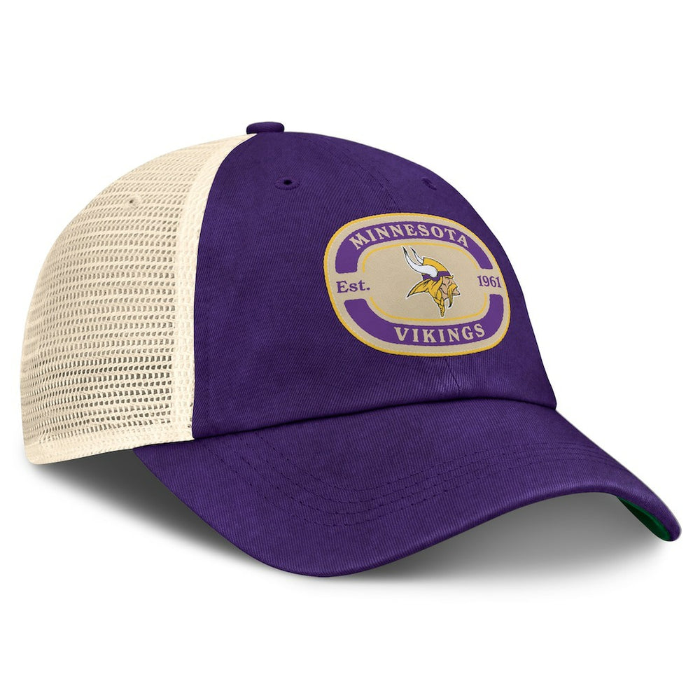 Minnesota Vikings Top of the World Team Patch Adjustable Hat Purple | NFL