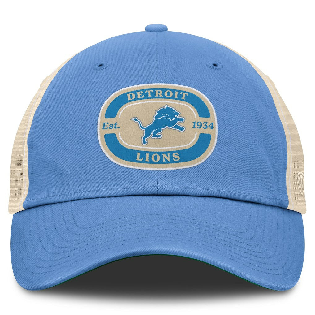 Detroit Lions Top of the World Team Patch Adjustable Hat Blue | NFL