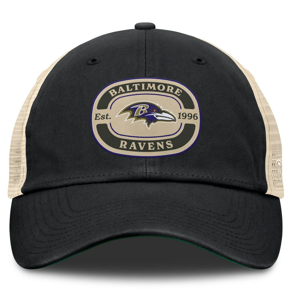 Baltimore Ravens Top of the World Team Patch Adjustable Hat Black | NFL