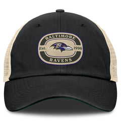 Baltimore Ravens Top of the World Team Patch Adjustable Hat Black | NFL