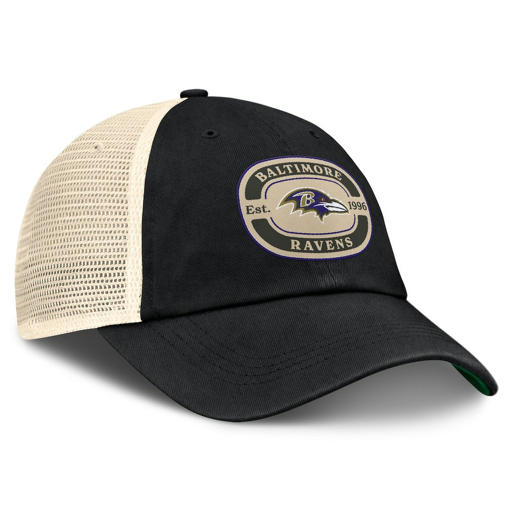 Baltimore Ravens Top of the World Team Patch Adjustable Hat Black | NFL
