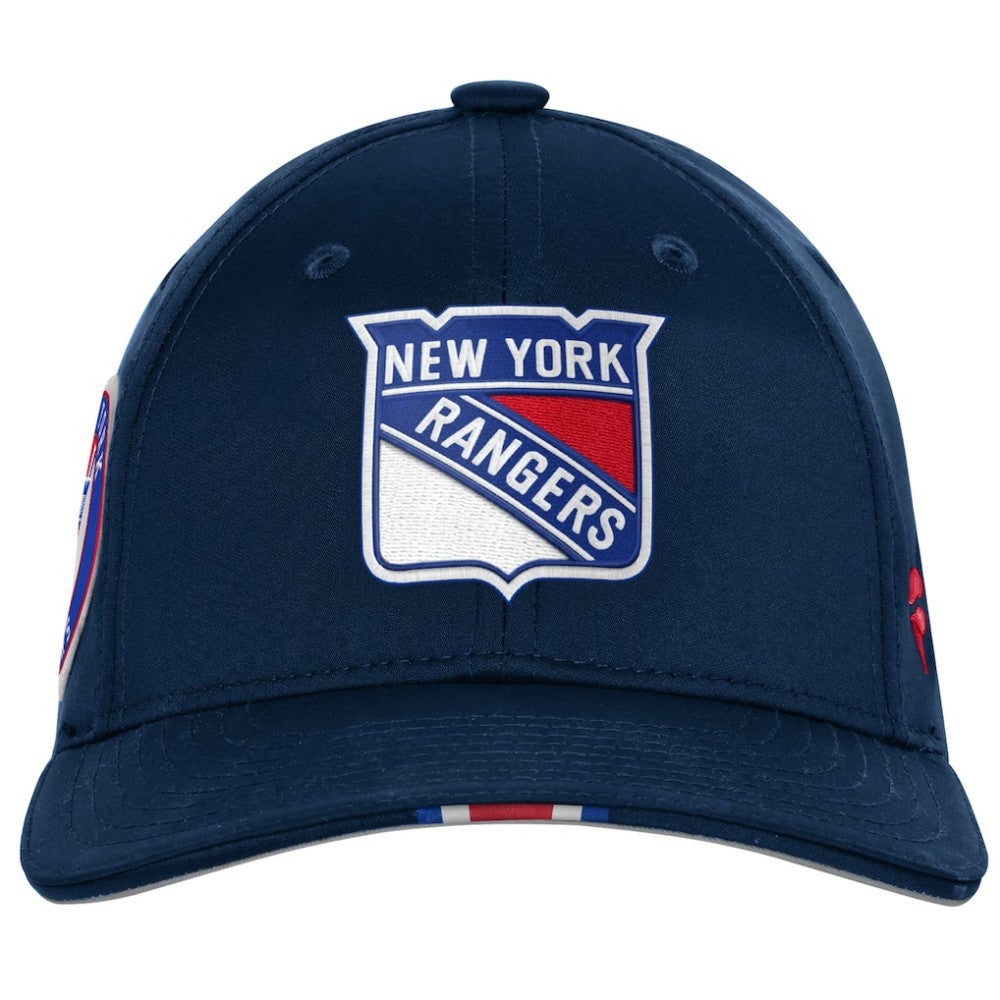 New York Rangers Fanatics Youth 2025 NHL Draft Authentic Pro On-Stage Podium Adjustable Hat - Navy - NHL