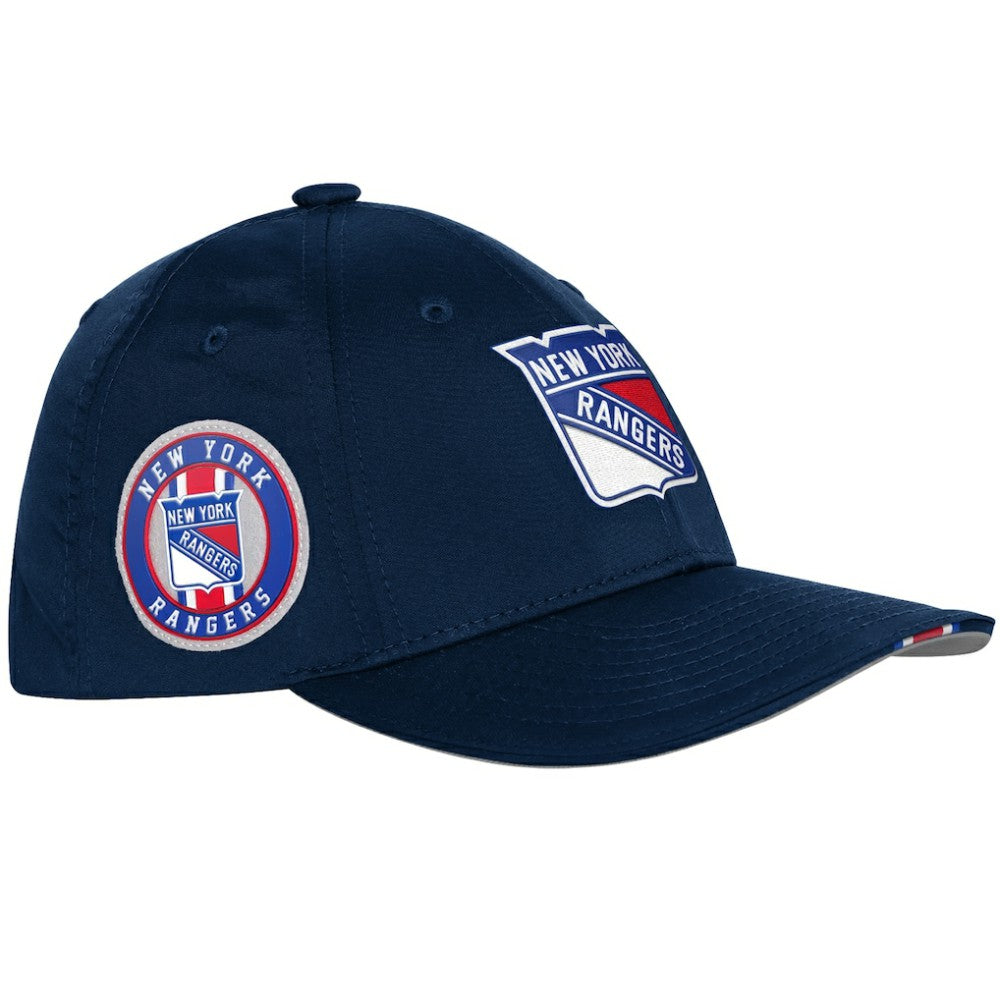 New York Rangers Fanatics Youth 2025 NHL Draft Authentic Pro On-Stage Podium Adjustable Hat - Navy - NHL