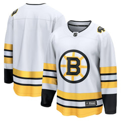 Boston Bruins Fanatics Away Breakaway Jersey - White - NHL