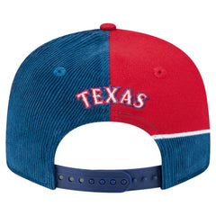 Texas Rangers New Era Retro Split Corduroy Snapback Hat - MLB