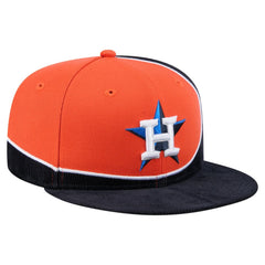 Houston Astros New Era Retro Split Corduroy Snapback Hat - MLB