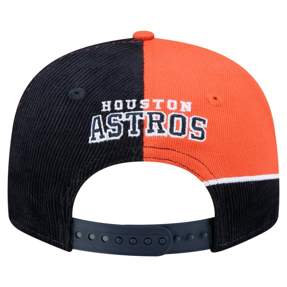 Houston Astros New Era Retro Split Corduroy Snapback Hat - MLB