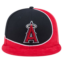 Los Angeles Angels New Era Retro Split Corduroy Snapback Hat - MLB