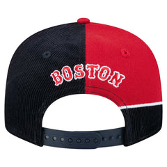 Boston Red Sox New Era Retro Split Corduroy Snapback Hat - MLB