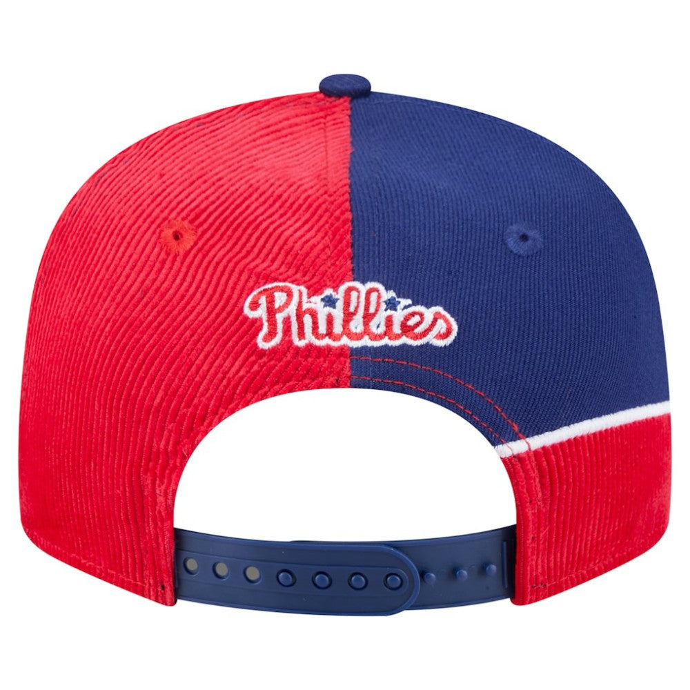 Philadelphia Phillies New Era Retro Split Corduroy Snapback Hat - MLB