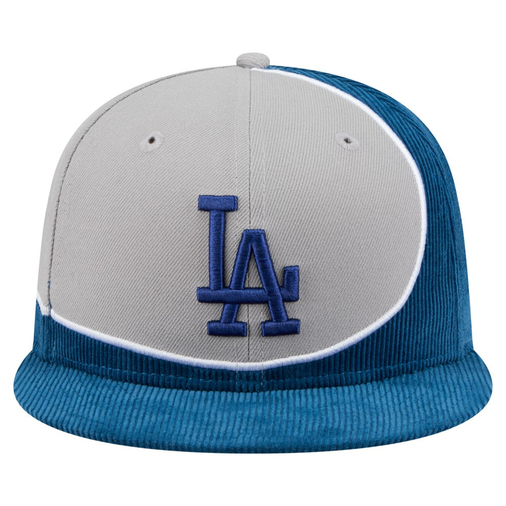 Los Angeles Dodgers New Era Retro Split Corduroy Snapback Hat - MLB