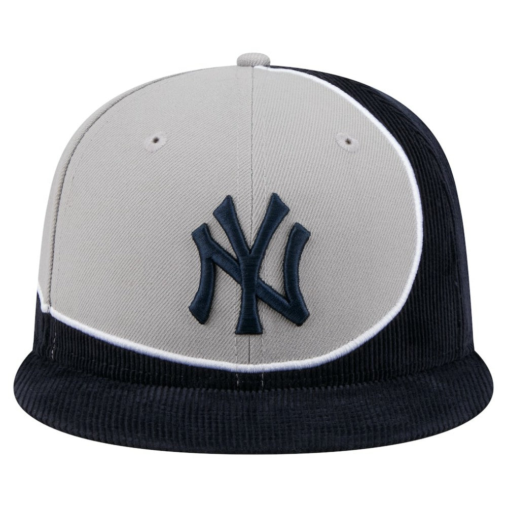 New York Yankees New Era Retro Split Corduroy Snapback Hat - MLB