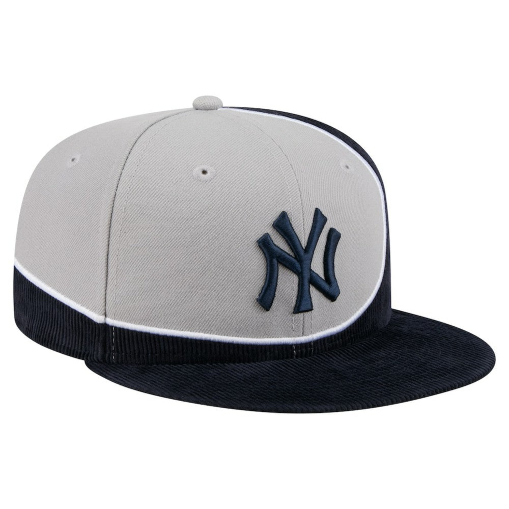 New York Yankees New Era Retro Split Corduroy Snapback Hat - MLB