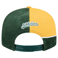 Athletics New Era Retro Split Corduroy Snapback Hat - MLB