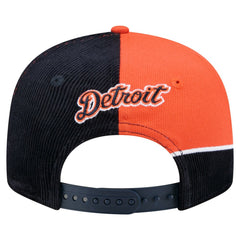 Detroit Tigers New Era Retro Split Corduroy Snapback Hat - MLB