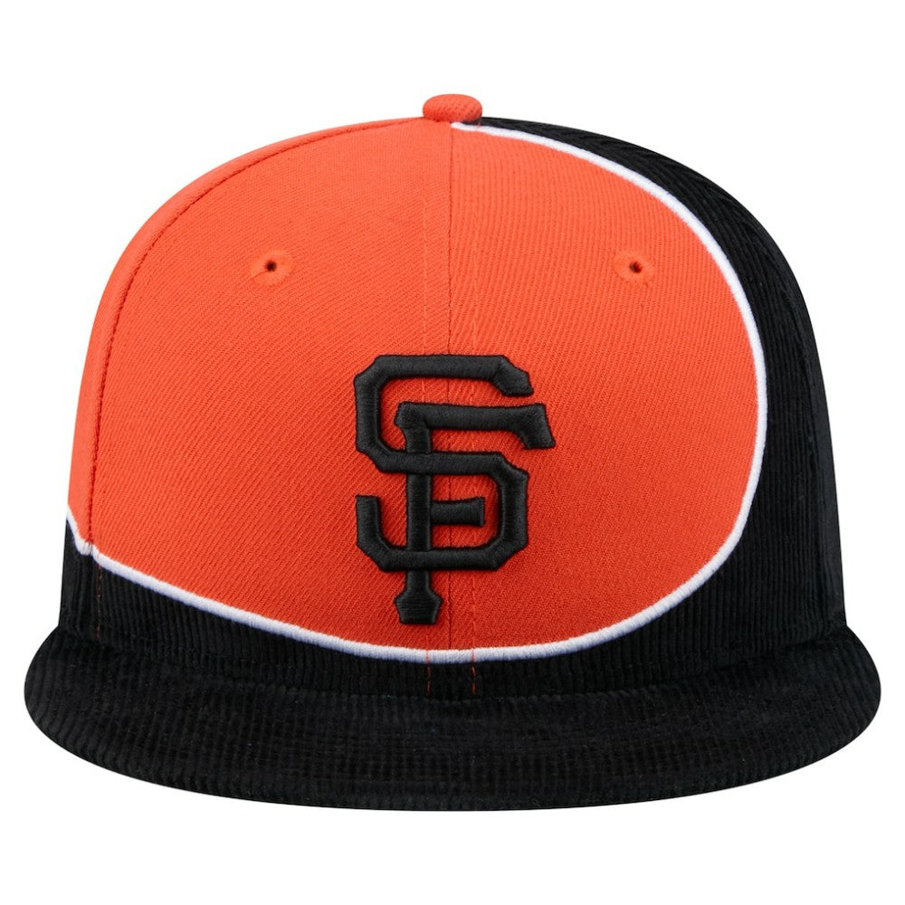 San Francisco Giants New Era Retro Split Corduroy Snapback Hat - MLB