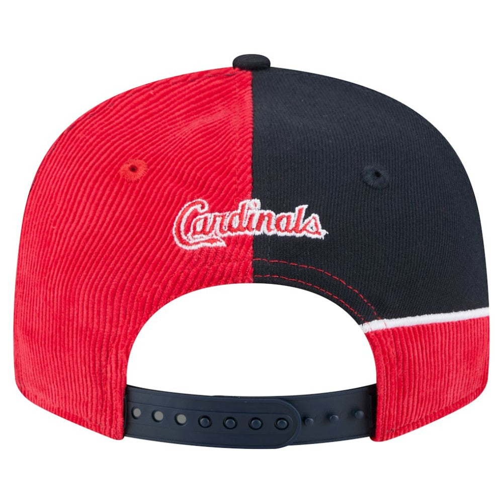 St. Louis Cardinals New Era Retro Split Corduroy Snapback Hat - MLB